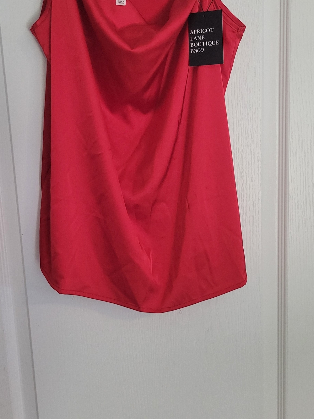 Zena Hot Pink Satin Cowl Mini Dress